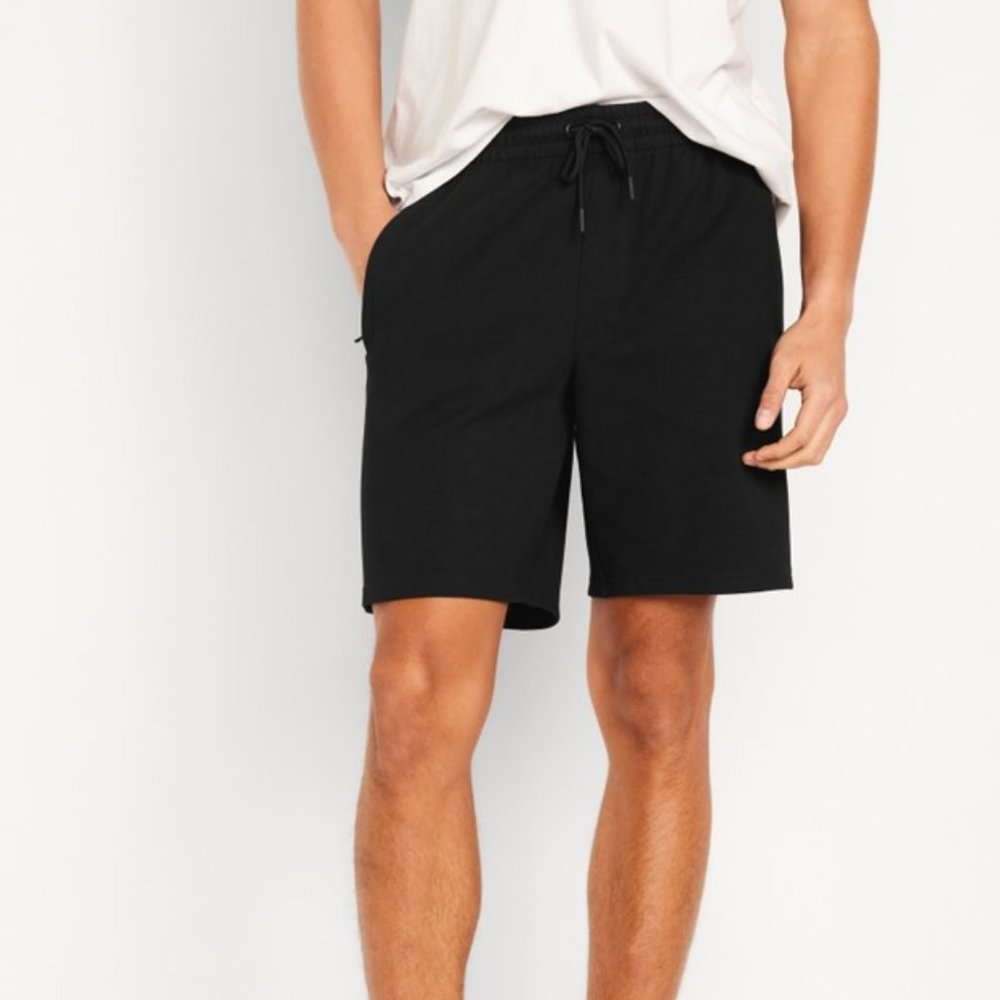 Old Navy Fleece Jogger Sweat Shorts Black Men’s Size XXL Tall NEW